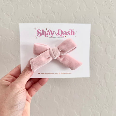 Ballerina Pink // Mini Hand-tied Bow